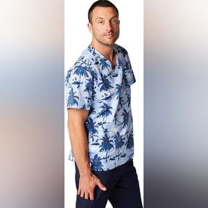 koi Palm Tree Scrub Top